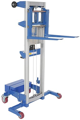 Elevador manual de mano con contrapeso Vestil 400 lb plata