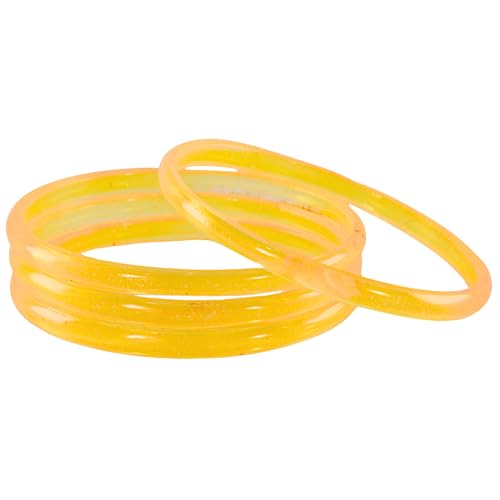 Image of STYOLLO Viral Jelly Plain Transparent Glass Kada Set For Women & Girls | Kanch Kada For Girls | Daily Ethnic Traditional Jewelry | Glossy Classic Fashion Kangan For Wedding, Festive & Parties - Set Of 4