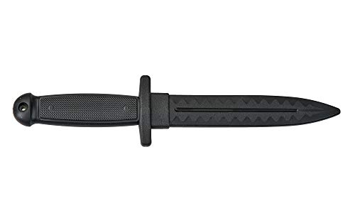 TEKKA BUDO Trainingsmesser schwarz 30 cm - aus TPR (flexibel) - Gummimesser Ju-Jutsu SV Hapkido