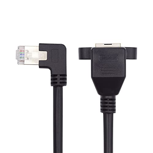 Cable de extensión Ethernet CAT6 RJ45 macho a hembra 0.3 m miniatura 1