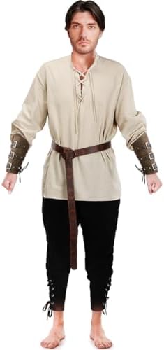 HiiFeuer Viking Kunstbont Sjaal Barbaarse Bontkraag, Cosplay Wikkel