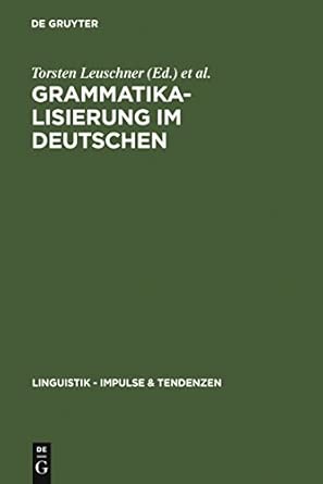 Grammatikalisierung im Deutschen: 9 Reprint Edition book cover