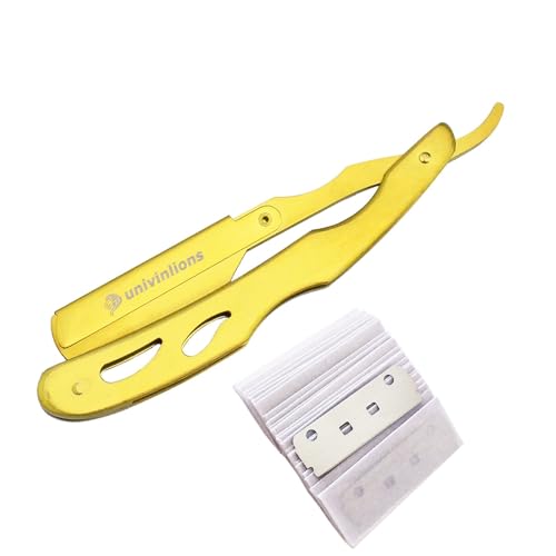 ATRIXU Beard Removal 1 Shaving Razor+25 Professional Blades Barber Tools Hair Removal Knife Stainless Steel Straight Beard Razor