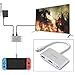Portable Dock for Nintendo Switch, KSWNG HDMI Type C Hub Adapter for Nintendo Switch, Macbook Pro, Projector …