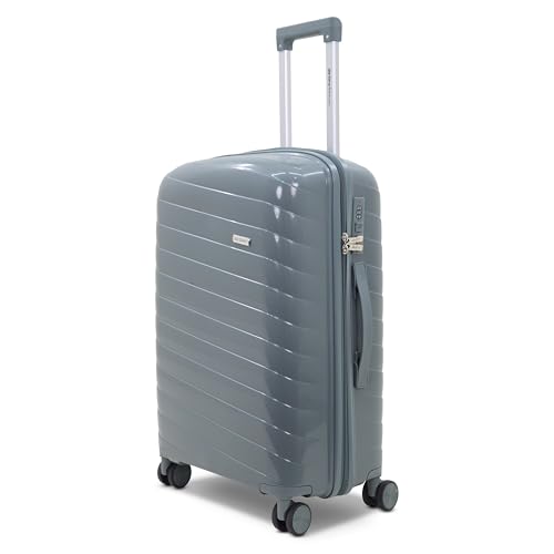 Image of Sarjah Polypropylene Suitcase Trolley Bag | Durable Hard Shell | TSA-Type Lock, 360 Dual Spinner Wheels, Aviation-Grade Telescopic Handle, Matte-Gloss Finish
