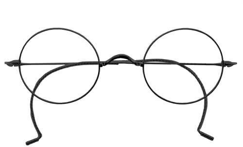 Image of Circleperson Pure Titanium Eyeglasses Vintage round Cable temple Light Weight