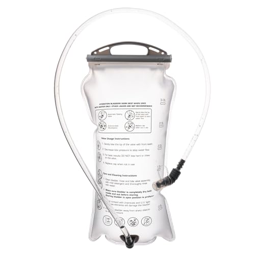 Azarxis Bolsa de Hidratación sin BPA Vejiga de Hidratación Bolsa de Agua Portátil para Mochila Hidratación para Ciclismo Senderismo Excursionismo Camping (3 L)