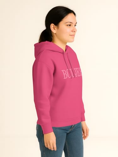 Image of HELLCAT Trendy Cotton Blend Hoodie for Women | Stylish Winter Hooded Sweatshirt for Women