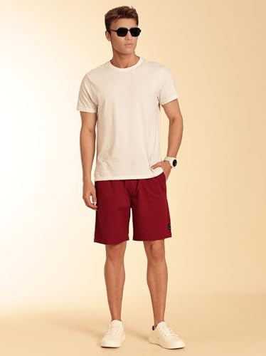 Image of Thomas Scott Men's | Solid | Mid Rise | 100% Cotton | Casual | Light Weight | Chino | Shorts for Men