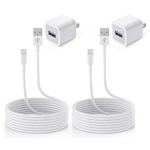iPhone Charger, 2-Pack 10FT Long [Apple MFi Certified] Lightning to USB Charging Cable Cord with 2Pack USB Wall Charger Power Adapter Travel Plug Block for iPhone 13 12 11 Pro Max/SE 2020/X/XR/8/7/6