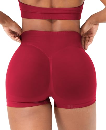 Image of VOYJOY Women Workout Impact Shorts 2.5 inch / 3.6 inch / 4.5 inch / 6 inch Scrunch Butt Booty | Tummy Control, High Waisted, Bike Short, Gentle Compression, for Women