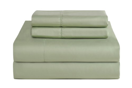 Pointehaven T-800 Pima Cotton Deep Pocket Luxury King Sheet Set, Queen, Sage