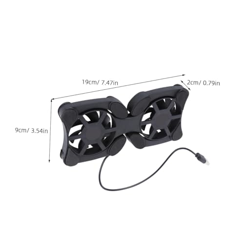 Ventilador portátil plegable para laptop Mipcase con doble USB miniatura 2