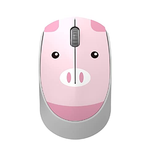 HeroNeo Wireless Gaming Mouse Rechargeable USB Mouse Silent Click for PC Computer Gaming Players Gifts (Rabbit Tiger Panda Pig) Silent Click Wireless Mouse Gaming