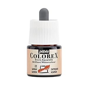 Pebeo Colorex Aquareltinte, PET, safran, 4,5 x 4,5 x 7 cm