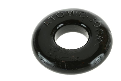 Do-Nut Cock Ring (Simple Super Stretch Donut Cockring) from Atomic Jock by Oxballs (Large, Black)
