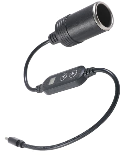 Xibao Convertidor Encendedor Coche,USB C Macho de a 12V Mechero Hembra para Cargador,Adecuado para Purificador de aire de Automóvil,Conducción,Grabadora,DVR,Grabadoras de Conducción,GPS