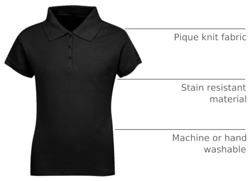 Image of Premium Wear Girls Short Sleeve Polo Shirts