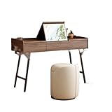 Solution de rangement spacieuse : cette coiffeuse présente une grande capacité et un design de compartiments bien organisés, vous permettant de classer et de stocker efficacement vos essentiels de beauté