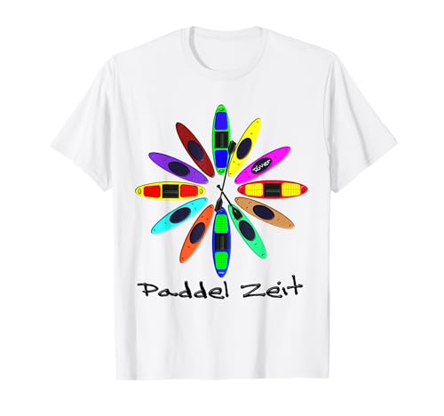 Kanu, Kajak, Kanadier und Paddeln, Paddel Zeit Shirt.Kayak T-Shirt