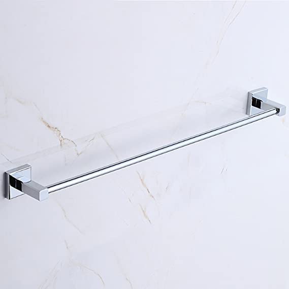 Image of SUNDRY 24 inch INCHES Star Towel Rod. Glossy Finish with LN Fitting for Premium Look. High Value Product Towel Rod for Bathroom Fittings, Silver