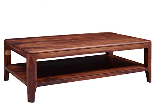 Table Basse 120x70cm - Bois Massif de Palissandre huilé (Noisette) - Brooklyn #11