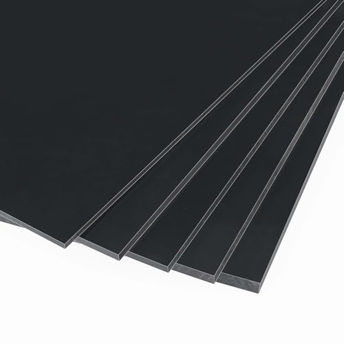 COYOUCO 5 Stück 50X50mm Schwarze Kunststoffplatte Dicke 3mm-20mm Harte PP-Platte für DIY-Handwerk und Modellbau,20mm COYOUCO 5 Stück 50X50mm Schwarze Kunststoffplatte Dicke 3mm-20mm Harte PP-Platte für DIY-Handwerk und Modellbau,20mm
