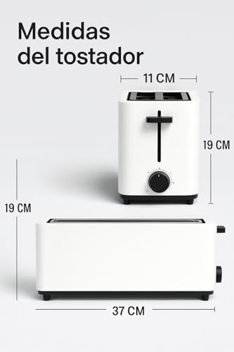 MAXELLPOWER TOSTADORA PAN RANURA EXTRALARGA PARA 2 REBANADAS, 1 RANURA, 900W DE POTENCIA, CONTROL AJUSTABLE, FUNCIONES DE DESCONGELAR Y RECALENTAR, CARCASA TACTO FRIO, BANDEJA RECOGE MIGAS, 38x10x19cm - imagen 2