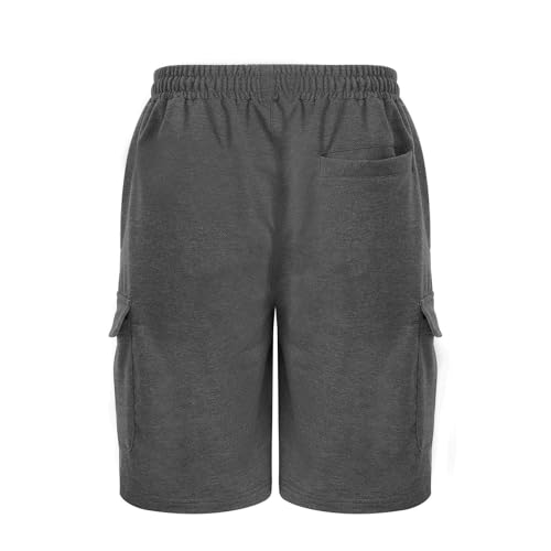 Shorts cargo deportivos para hombre con múltiples bolsillos miniatura 4