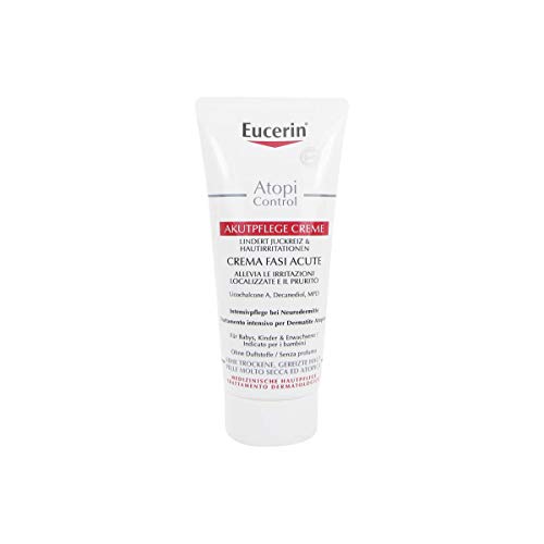 Eucerin AtopiControl Akutpflege Creme reduziert Juckreiz und lindert Rötungen und Hautreizungen, 100 ml Crema