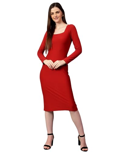 Image of KOTTY Women's Dashing Designs Pale Breeze Red Dress
