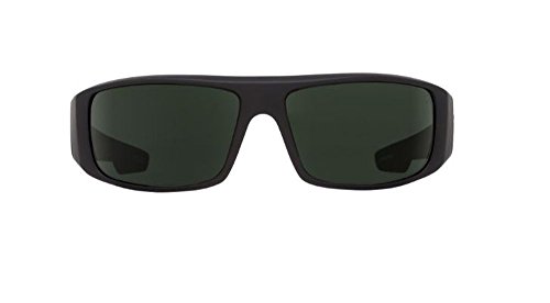 Spy Logan Sunglasses Matte Black With Happy Gray Green Polarized Lens2