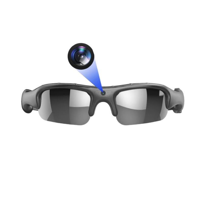 Sansnail Occhiali Sportivi Con Fotocamera HD 1080p E WiFi – 32GB Inclusi, Per Uomo E Donna