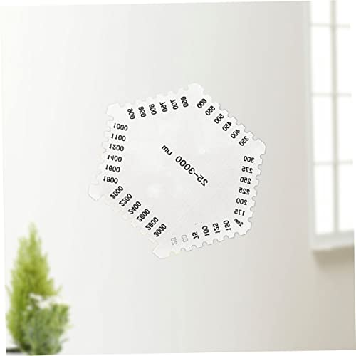 Homoyoyo Calibrador de Espesor de Película Húmeda Hexagonal de Acero Inoxidable de Alta Precisión de 25-3000um para Medición de Espesor de Recubrimiento miniatura 6
