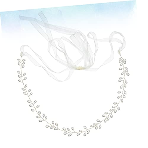 BESPORTBLE Elegant Pearl Bridal Waistband Sash Belt for Wedding Dress Handmade Ribbon and Pearl Accessory Bride Belt for Formal Occasions and Waist Chain4