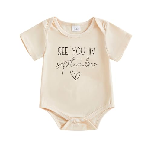 Image of woshilaocai Baby Announcement Bodysuit Pregnancy Reveal for Family | Pregnancy Reveal Ideas&New Baby Surprise for Grandparents, Husband, Aunt, Uncle, Gender Natural Romper, Funny Announcement