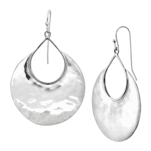 Silpada .925 Sterling Silver Earrings for Women, Jewelry Gift Idea, 'Crescent Drop'