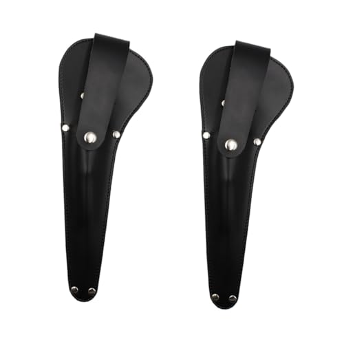 Funda de cuero para tijeras de coser con protector de PU elegante 2