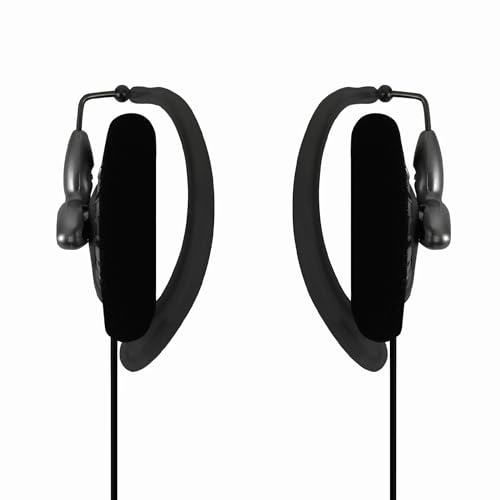 Image of Koss KSC75 Portable On-Ear Clip Headphones, Retro Style, Ultra Lightweight, Grey