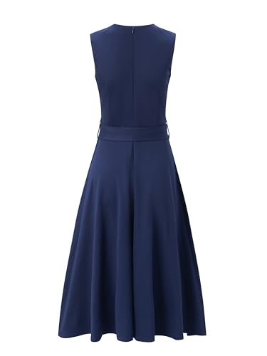 Image of Women's A-Line Midi Dresses, Cocktail Formal Wedding Guest Party Dress