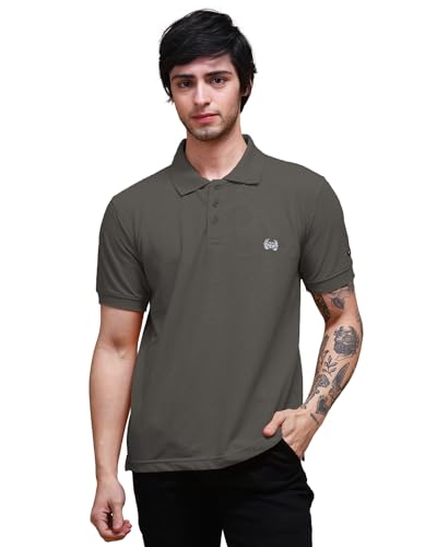 Image of Men's Polo T-Shirt Cotton Casual Comfortable Relaxed Fit Regular Collar Neck Stylish Half Sleeves Daily Office Formal Wear T-Shirt for Men