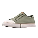 Ben Sherman Men's Hadley Lo Sneaker, Olive/Cream/Gum, 12