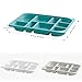 Beright Storage Tray with Compartments, Compatible Sensory Table, Stackable Plastic Storage Bins, Children Storage Box for Building Blocks, Toy, Craft, Tool, Green