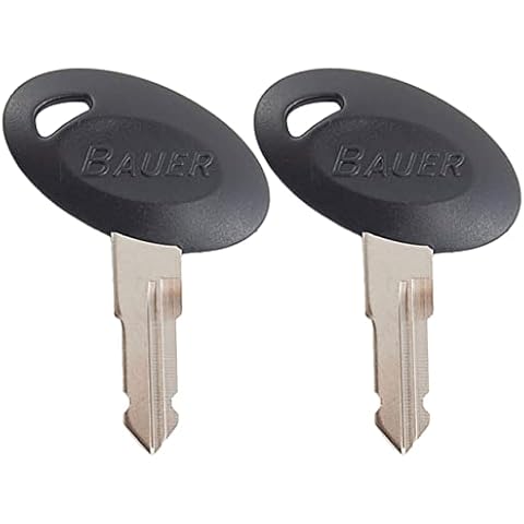 1 Pair (2 Keys) Bauer 300 Series Precut Keys 301-360 RV Trailer Keys (357) Cover