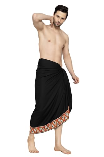 LA LEELA Men's Swimwear Cover Up Summer Pareo Sarong3