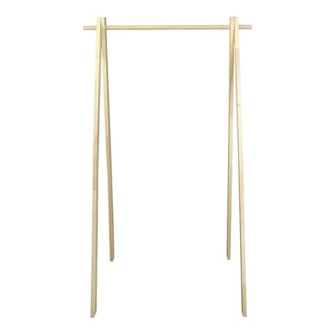Casual Home Solid Wood No Tool Assembly Collapsible Aesthetic Clothing Garment Rack Cover
