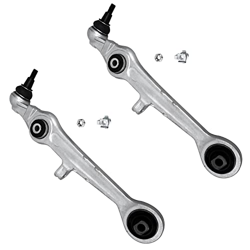 Image of Detroit Axle - 6pc Front End Control Arms for Audi A6 Quattro S8 S4 VW Passat, 2 Lower Forward 4 Lower & Upper Rearward Control Arms Replacement