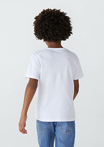 Camiseta Básica Infantil Menino Manga Curta Slim - Branco 008