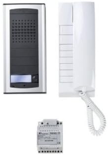 O9O - FARFISA 1AEXD 1-WAY DOOR ENTRY AUDIO INTERCOM KIT EXHITO-AGORA SURFACE MOUNTED ENTRY PANEL AND HANDSET