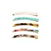 Numblartd 5Pcs Acetate Barrettes Hair Clip Bobby Pins - Women Lady Fashion Marble Pattern Bangs Clip Side Clip Hairpin Hair Accessories